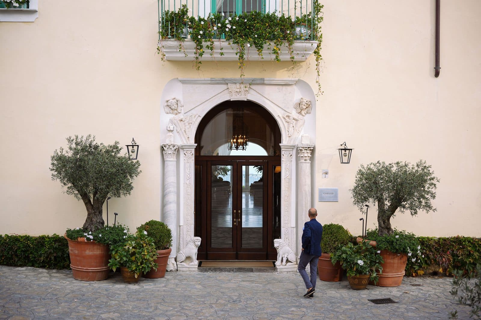 The entrance of Hotel Caruso, A Belmond Hotel