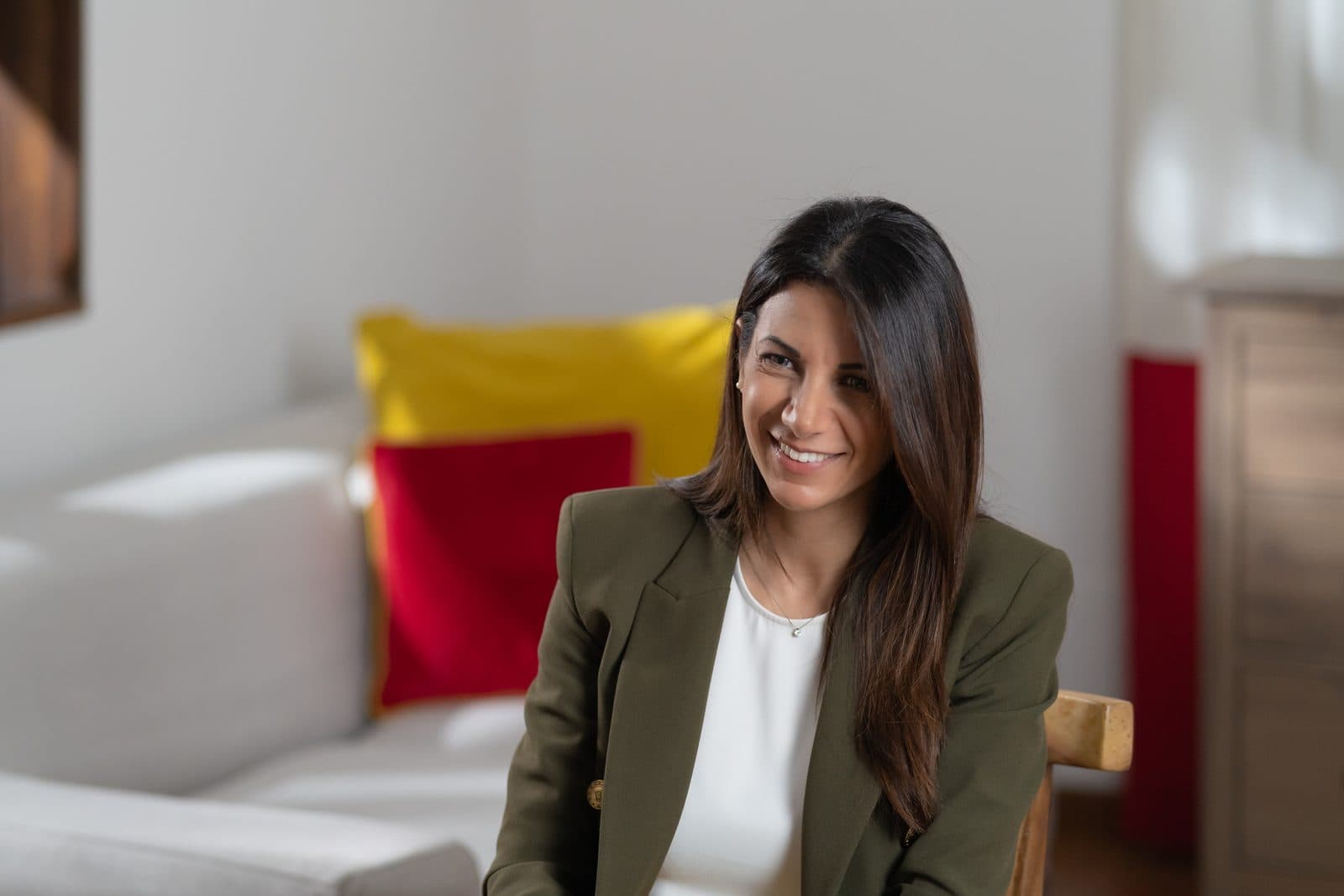 The presenter during filming of the communication masterclass