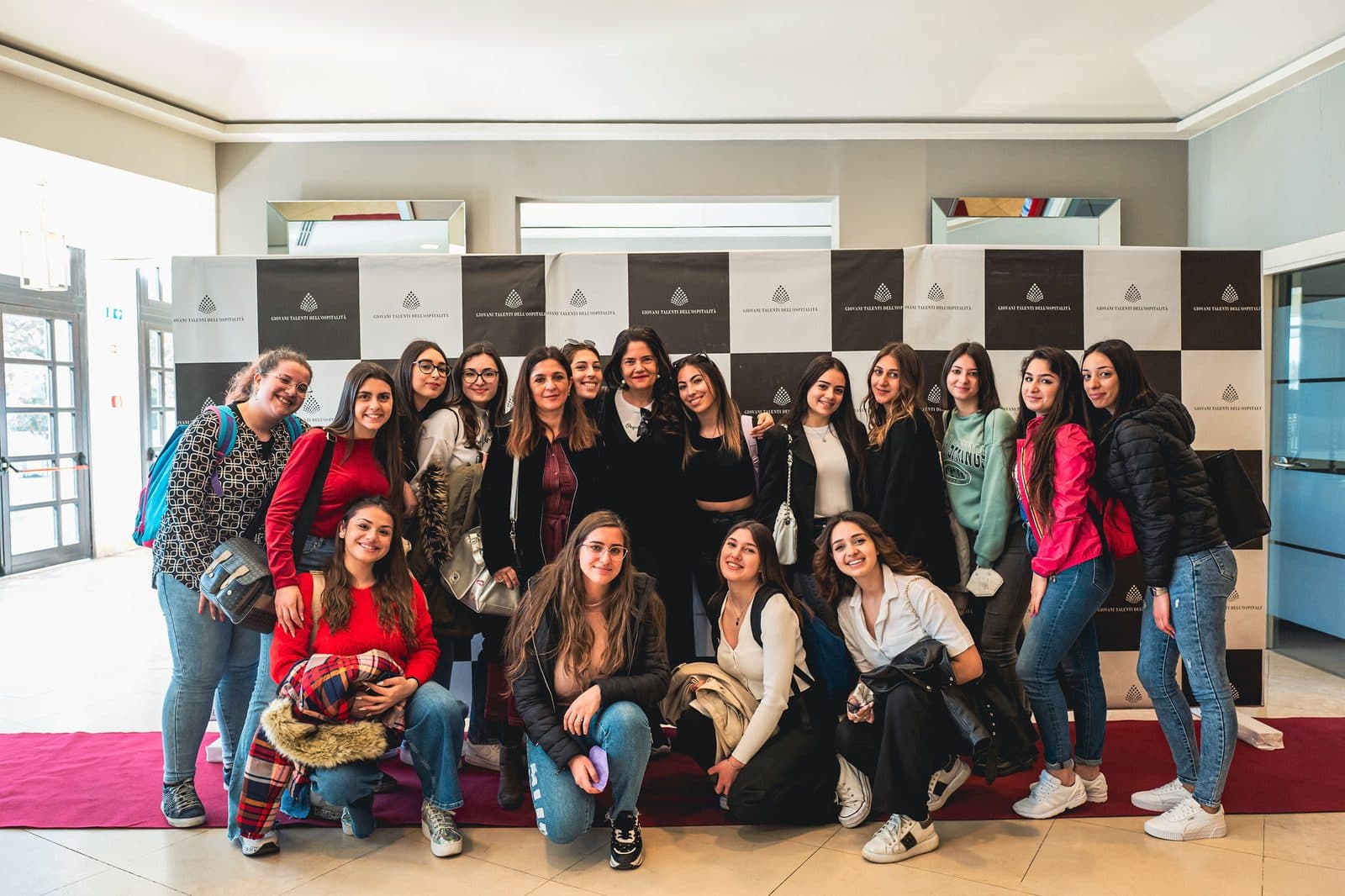 Students from Italian hotel schools at the first edition