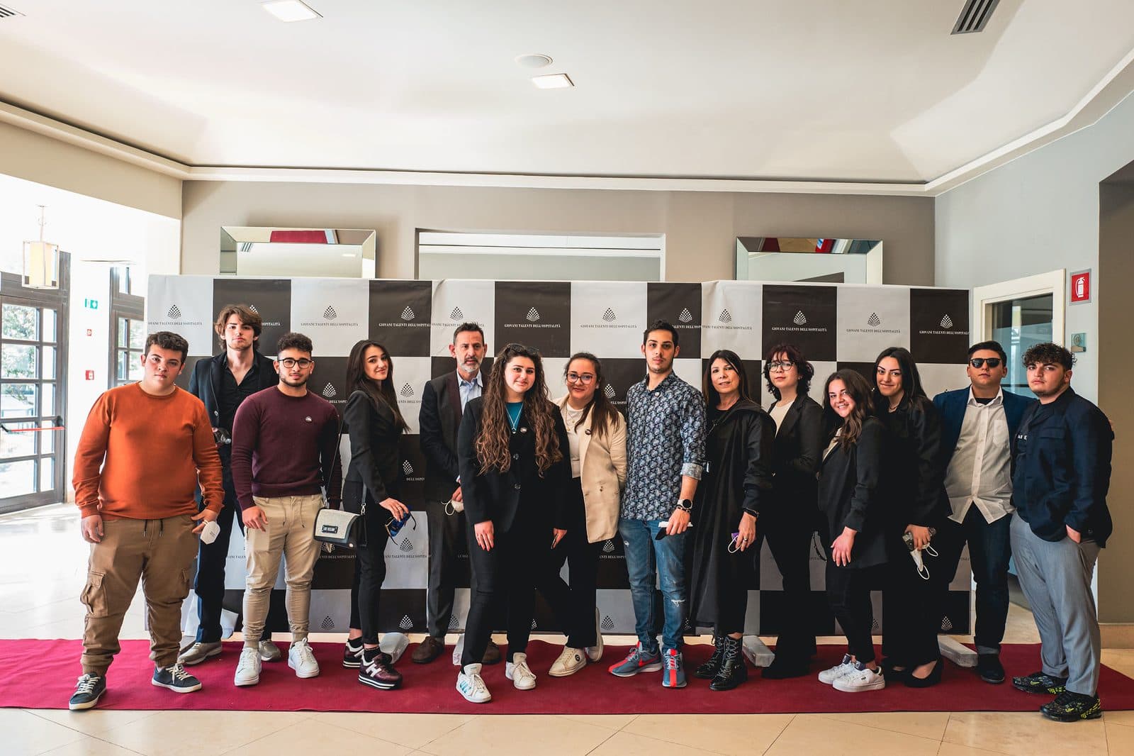 Students from Italian hotel schools at the first edition
