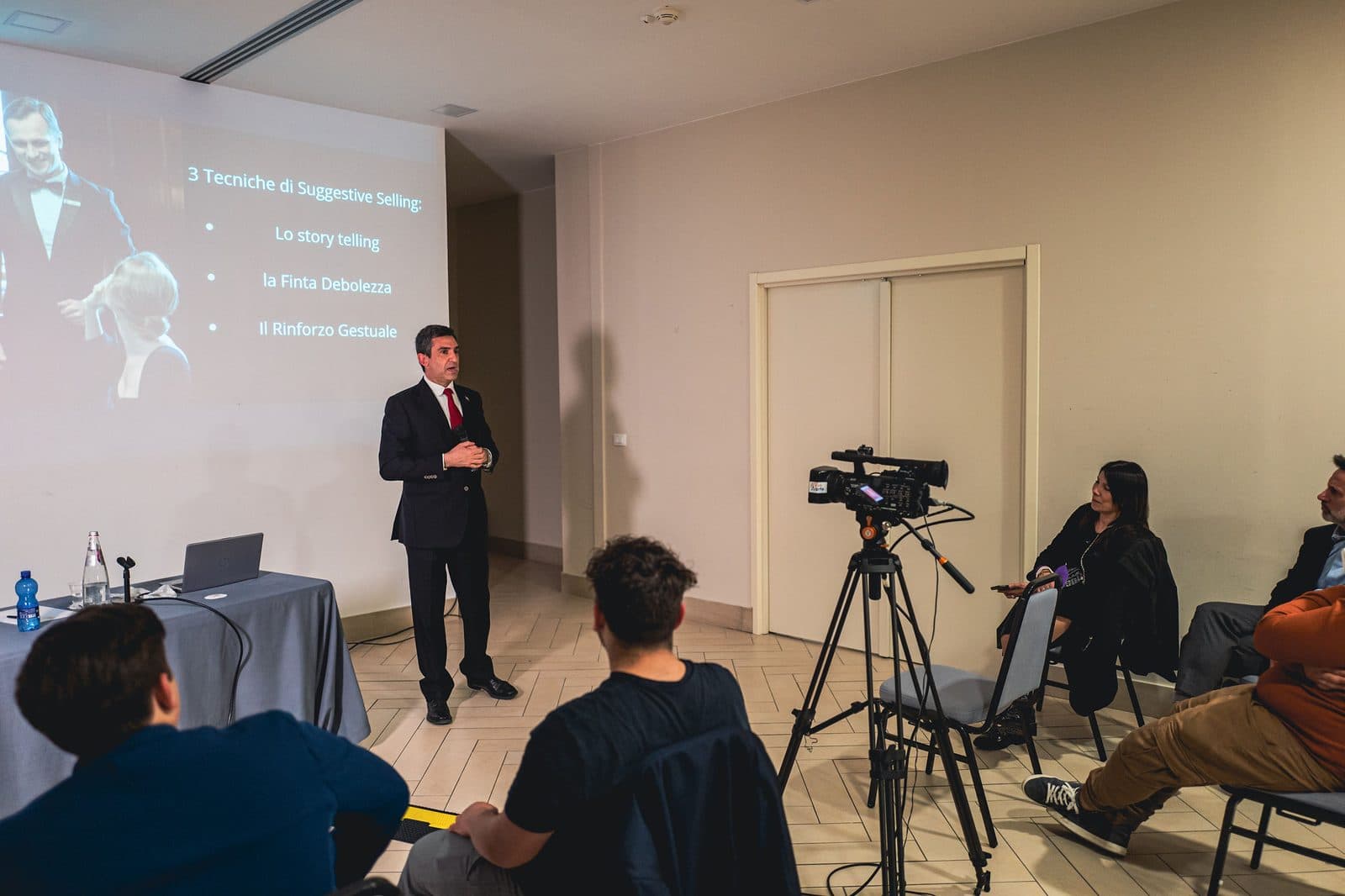 A DolceVita introduction-to-hospitality session in an Italian hotel school