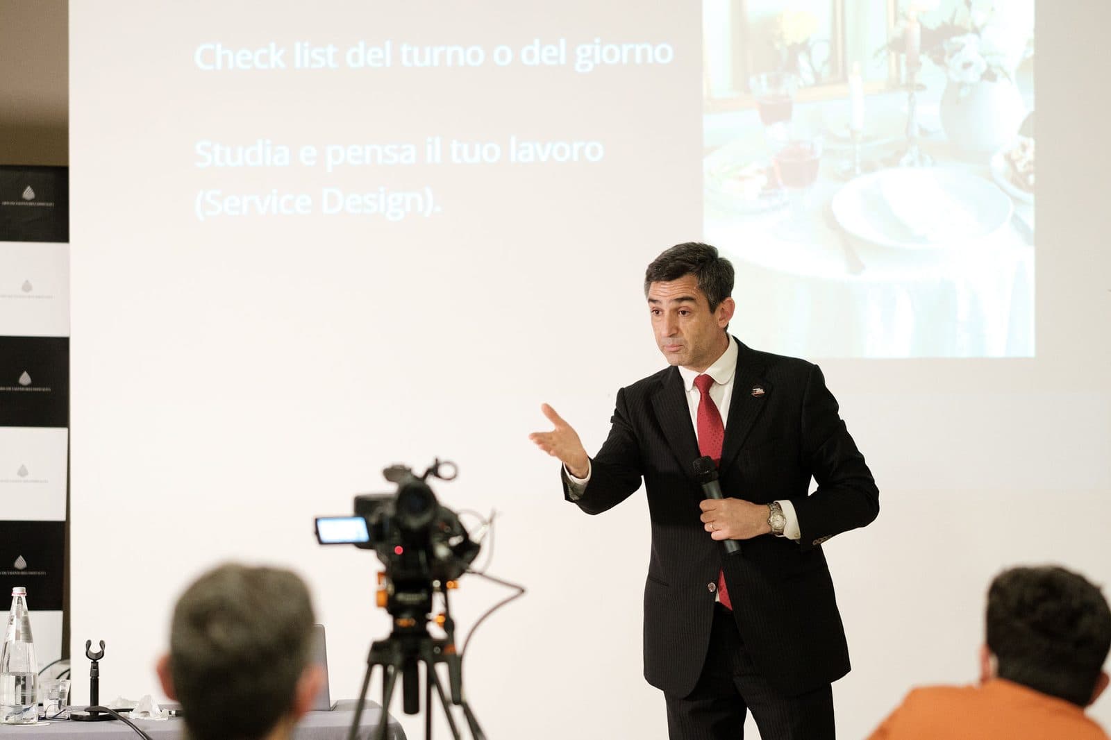 A DolceVita introduction-to-hospitality session in an Italian hotel school