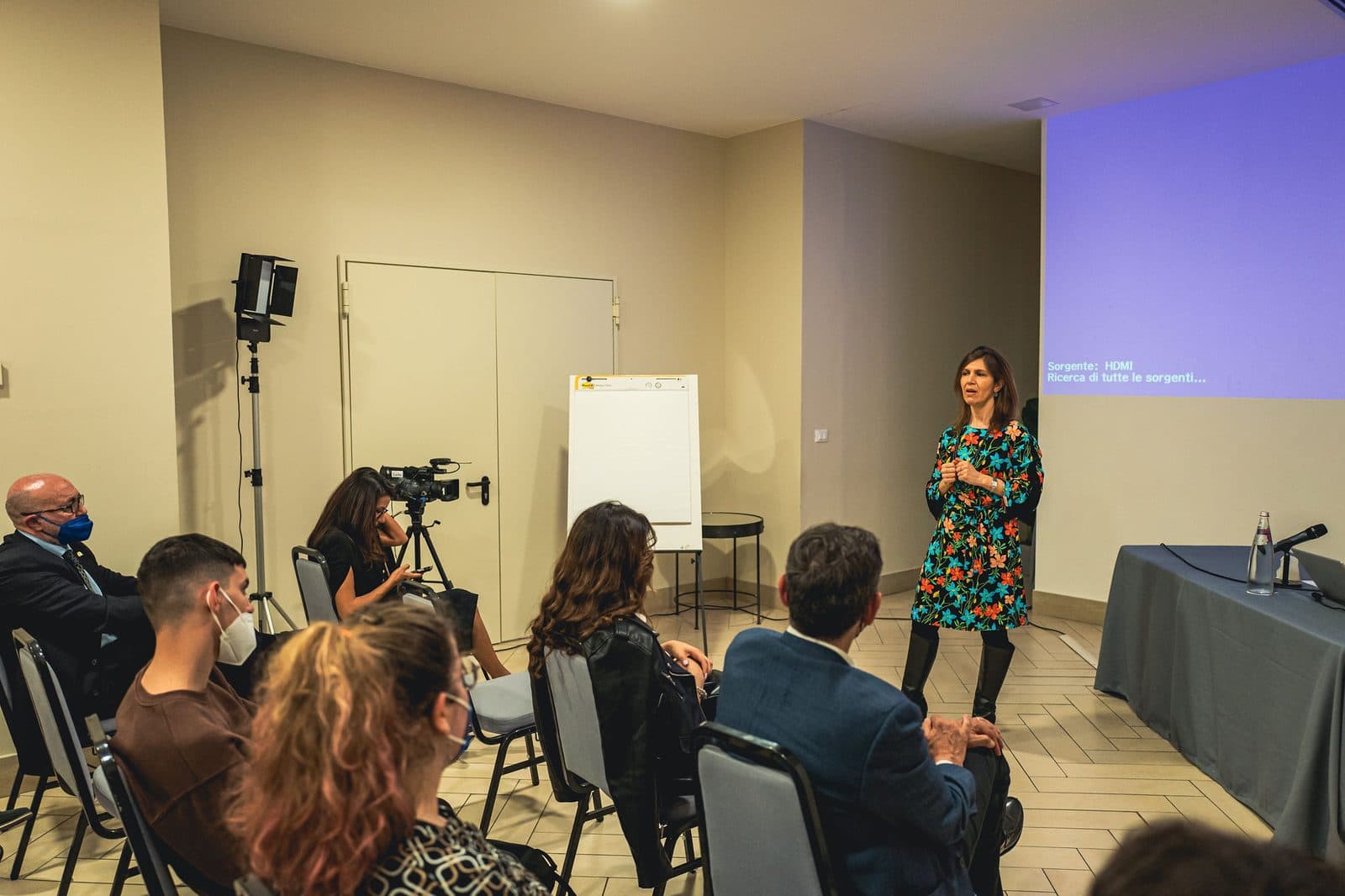 A DolceVita introduction-to-hospitality session in an Italian hotel school