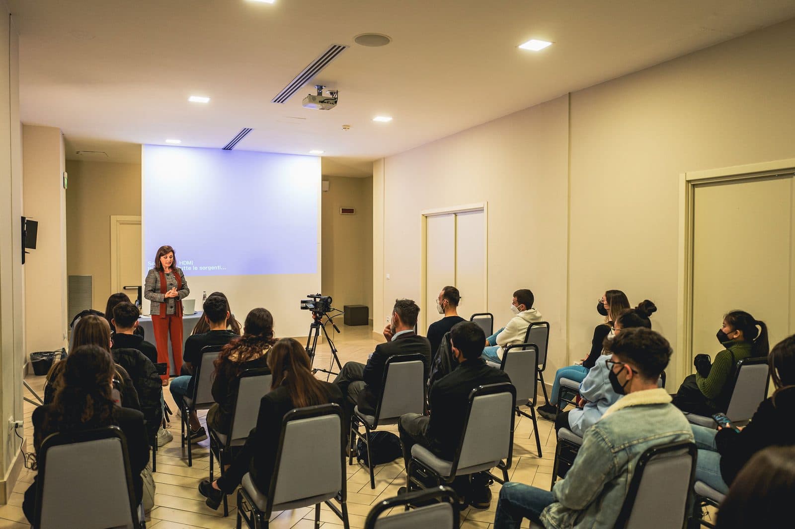 A DolceVita introduction-to-hospitality session in an Italian hotel school
