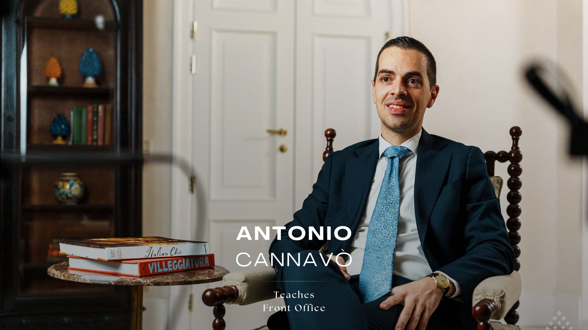 Antonio Cannavò, Front Office Manager, Villa Sant'Andrea, A Belmond Hotel